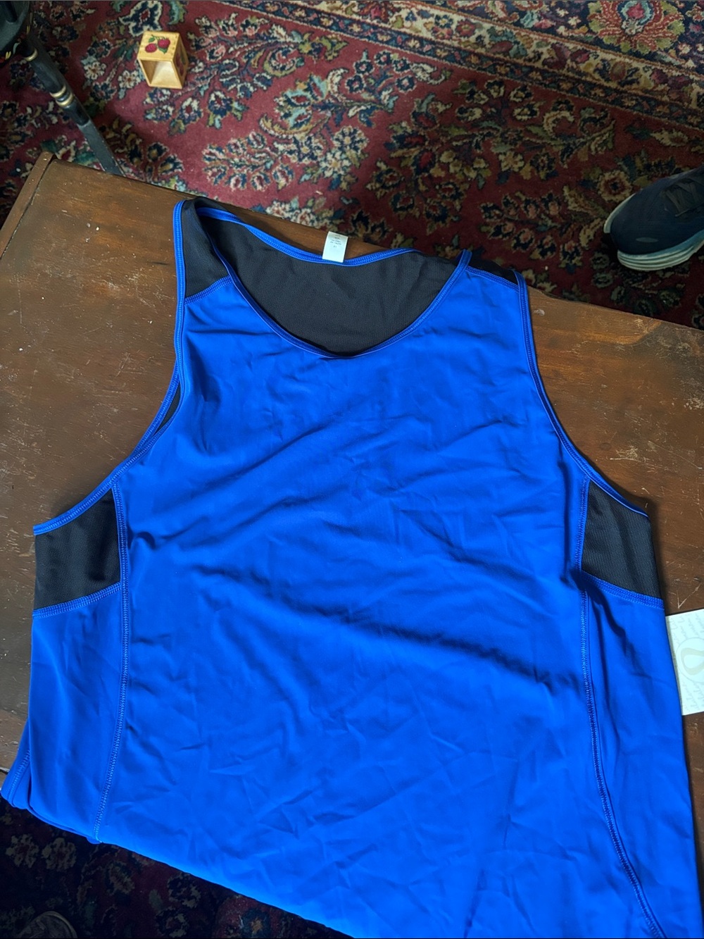 lululemon athletica Royal Blue & Black Tank Top